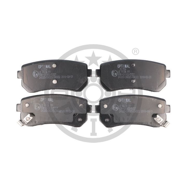 Stabdžių trinkelių rinkinys, diskinis stabdys OPTIMAL BP-12354