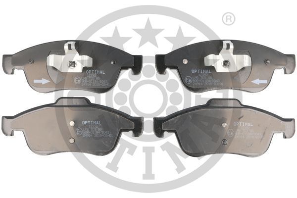 Stabdžių trinkelių rinkinys, diskinis stabdys OPTIMAL BP-12392