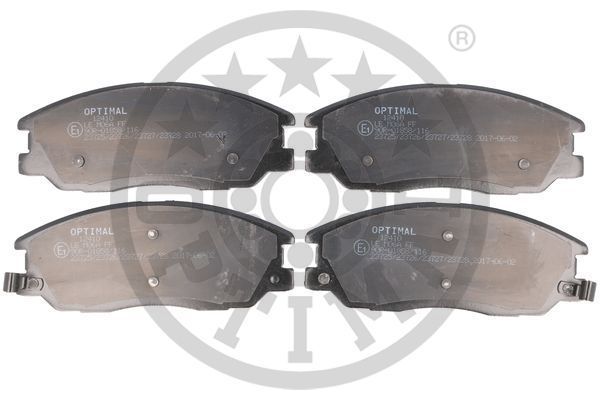 Stabdžių trinkelių rinkinys, diskinis stabdys OPTIMAL BP-12410