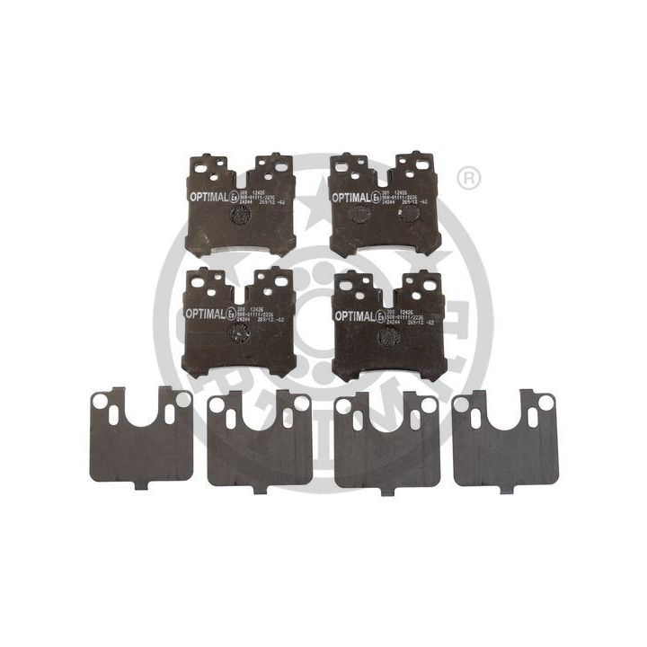 Stabdžių trinkelių rinkinys, diskinis stabdys OPTIMAL BP-12426