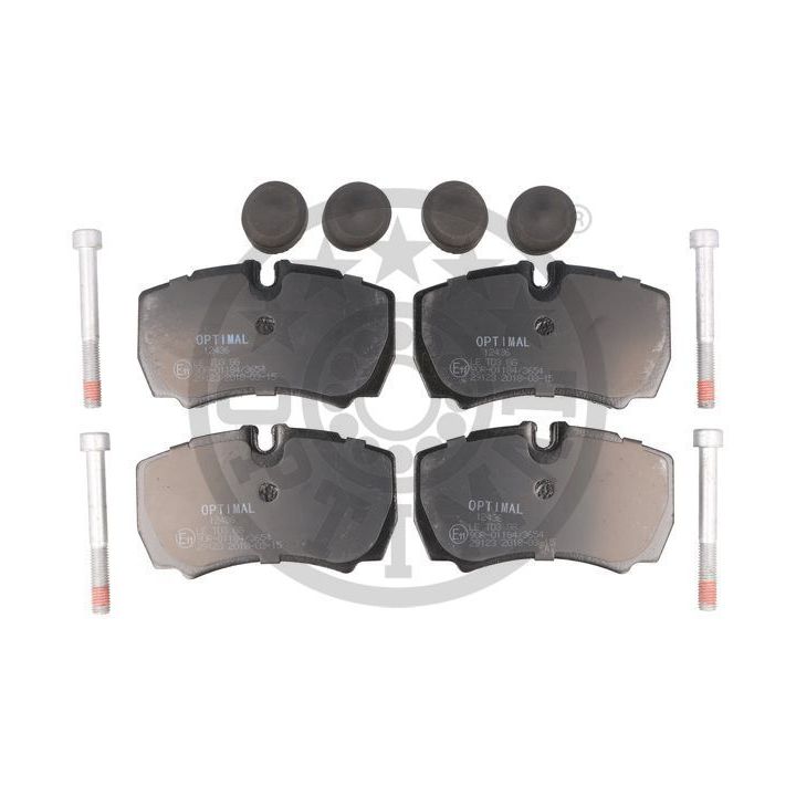 Stabdžių trinkelių rinkinys, diskinis stabdys OPTIMAL BP-12436