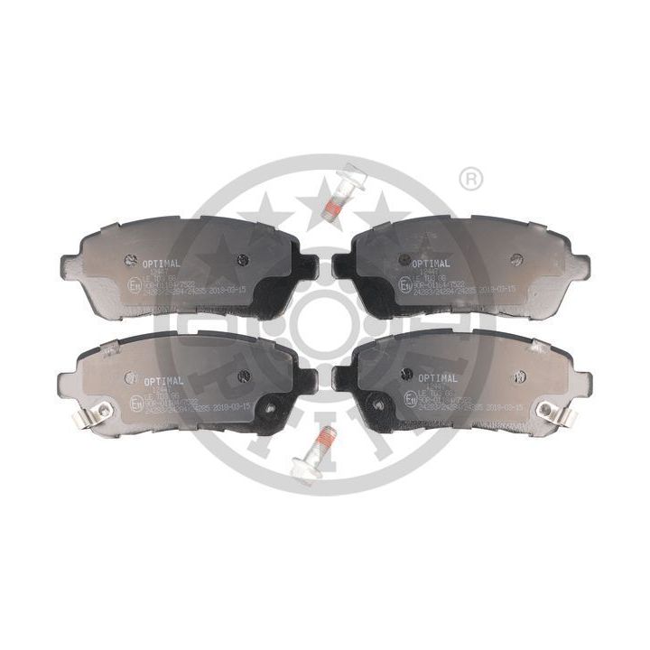 Stabdžių trinkelių rinkinys, diskinis stabdys OPTIMAL BP-12447