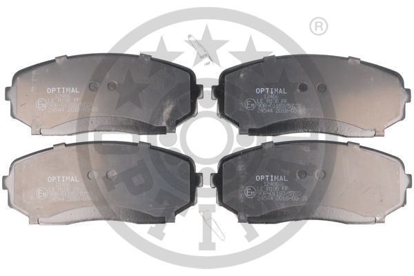 Stabdžių trinkelių rinkinys, diskinis stabdys OPTIMAL BP-12486