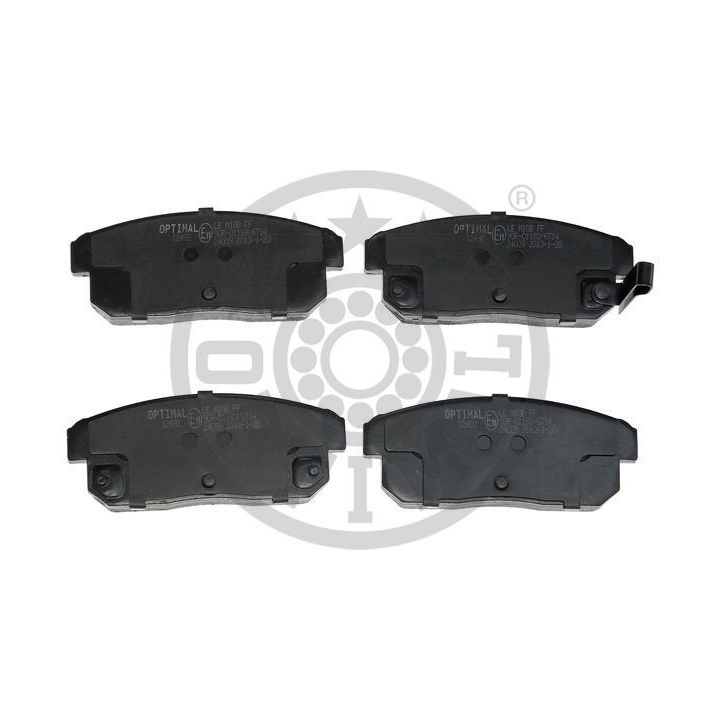 Stabdžių trinkelių rinkinys, diskinis stabdys OPTIMAL BP-12492