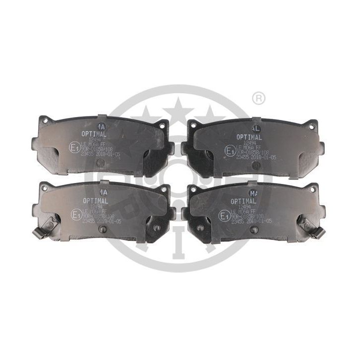 Stabdžių trinkelių rinkinys, diskinis stabdys OPTIMAL BP-12494