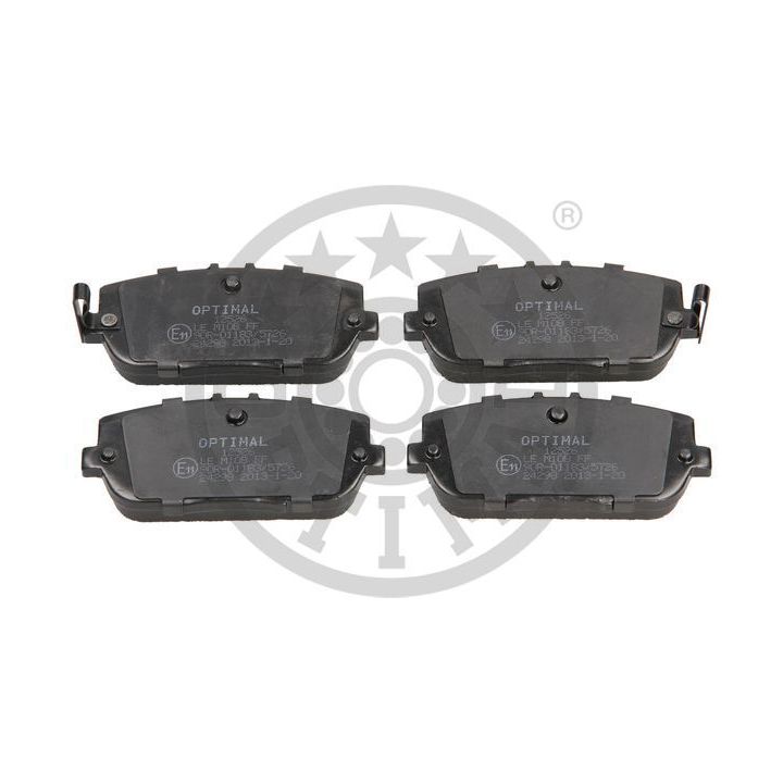 Stabdžių trinkelių rinkinys, diskinis stabdys OPTIMAL BP-12526