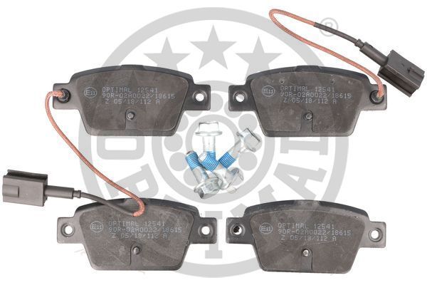 Stabdžių trinkelių rinkinys, diskinis stabdys OPTIMAL BP-12541