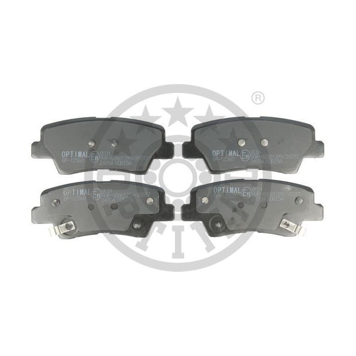 Stabdžių trinkelių rinkinys, diskinis stabdys OPTIMAL BP-12560