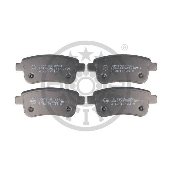 Stabdžių trinkelių rinkinys, diskinis stabdys OPTIMAL BP-12561