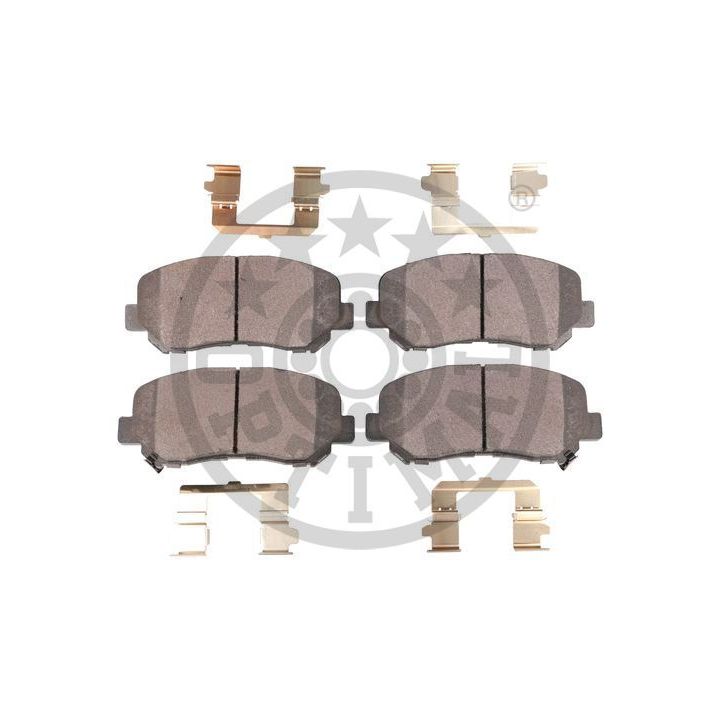 Stabdžių trinkelių rinkinys, diskinis stabdys OPTIMAL BP-12590