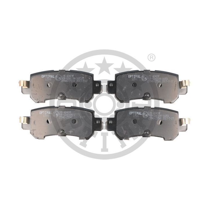 Stabdžių trinkelių rinkinys, diskinis stabdys OPTIMAL BP-12591