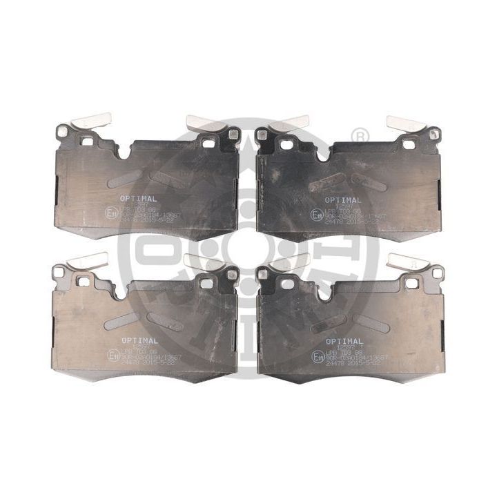 Stabdžių trinkelių rinkinys, diskinis stabdys OPTIMAL BP-12597