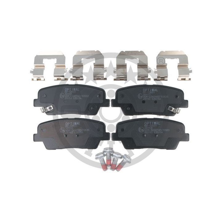 Stabdžių trinkelių rinkinys, diskinis stabdys OPTIMAL BP-12631