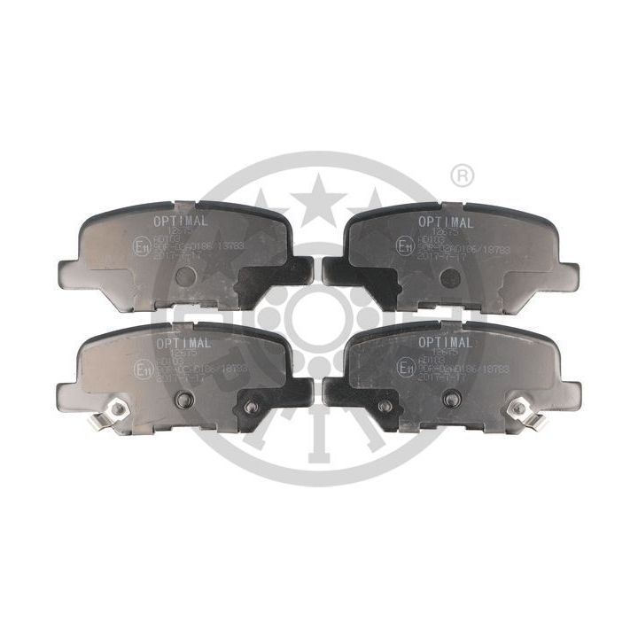 Stabdžių trinkelių rinkinys, diskinis stabdys OPTIMAL BP-12675