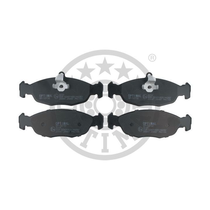 Stabdžių trinkelių rinkinys, diskinis stabdys OPTIMAL BP-12732