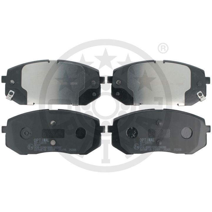 Stabdžių trinkelių rinkinys, diskinis stabdys OPTIMAL BP-12815