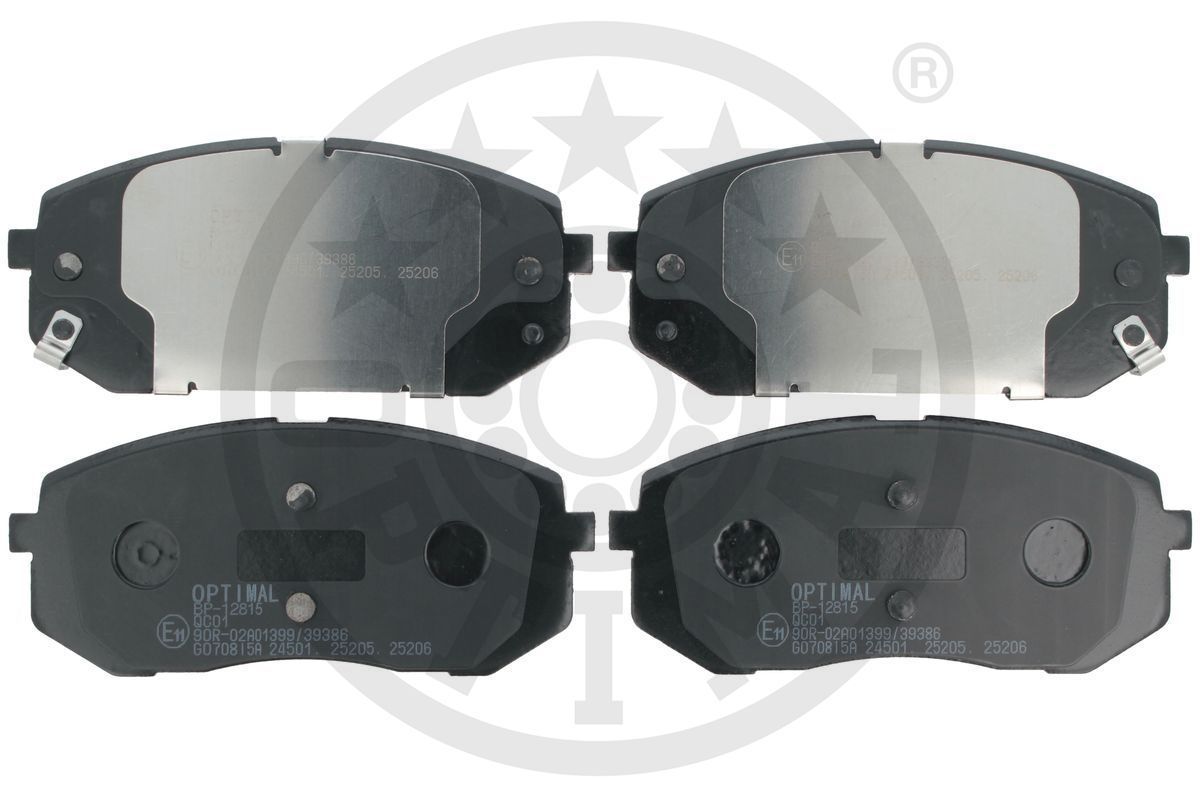 Stabdžių trinkelių rinkinys, diskinis stabdys OPTIMAL BP-12815