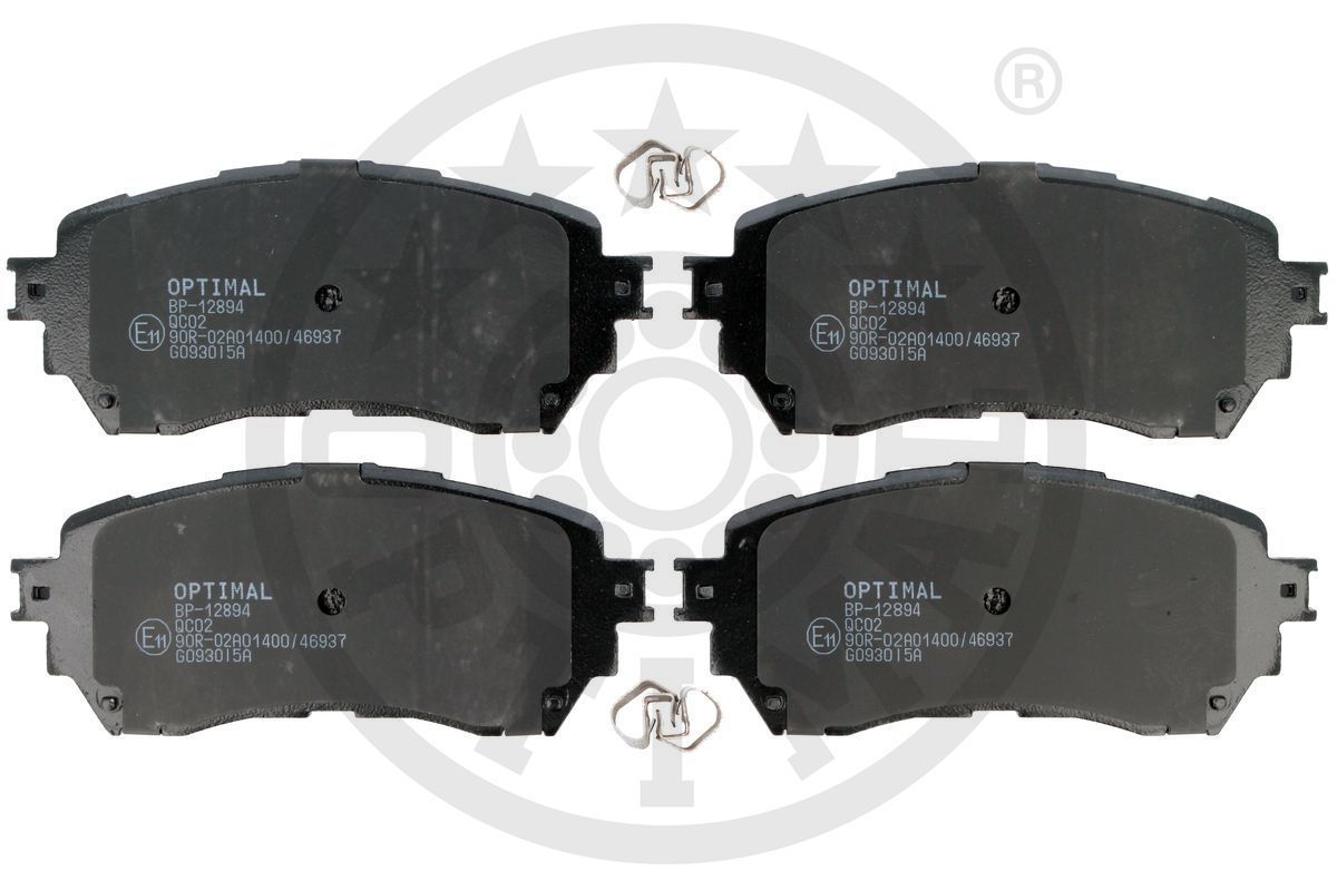 Stabdžių trinkelių rinkinys, diskinis stabdys OPTIMAL BP-12894