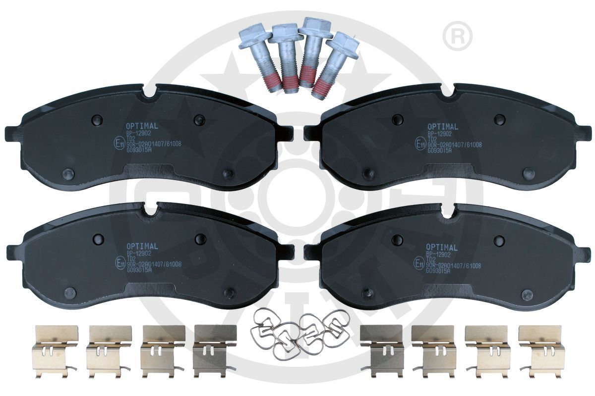 Stabdžių trinkelių rinkinys, diskinis stabdys OPTIMAL BP-12902