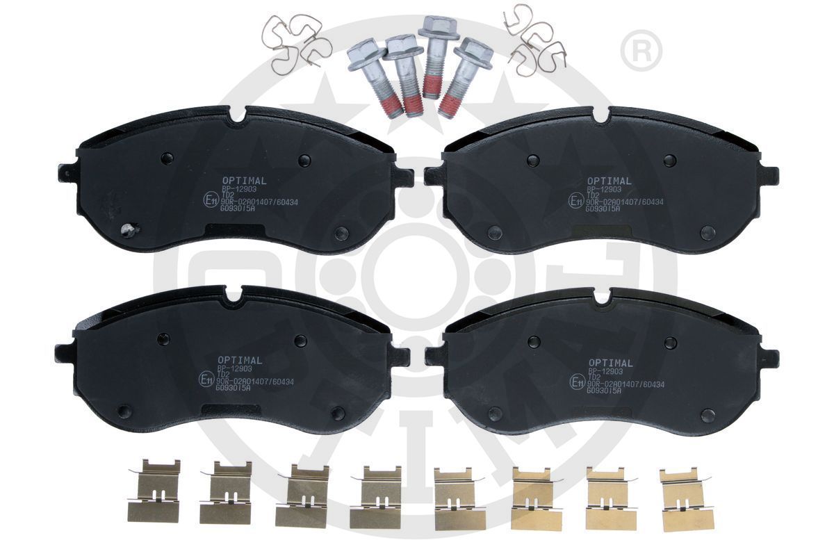 Stabdžių trinkelių rinkinys, diskinis stabdys OPTIMAL BP-12903