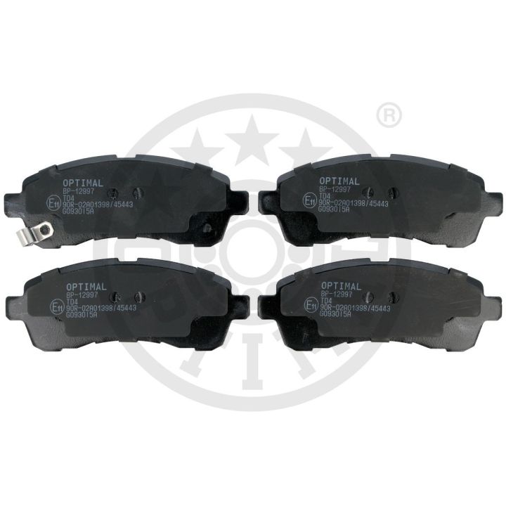 Stabdžių trinkelių rinkinys, diskinis stabdys OPTIMAL BP-12997