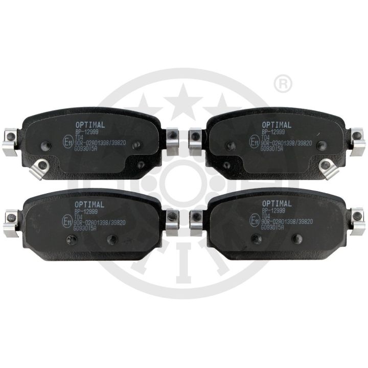 Stabdžių trinkelių rinkinys, diskinis stabdys OPTIMAL BP-12999