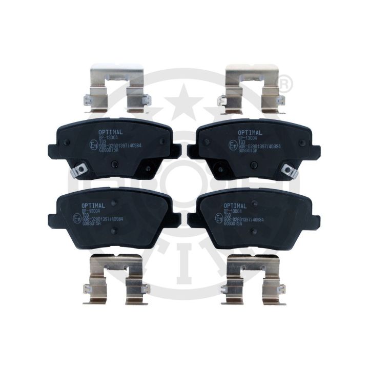 Stabdžių trinkelių rinkinys, diskinis stabdys OPTIMAL BP-13004