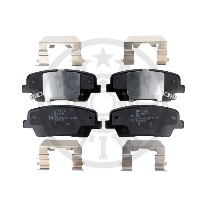 Stabdžių trinkelių rinkinys, diskinis stabdys OPTIMAL BP-13005