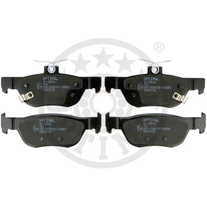 Stabdžių trinkelių rinkinys, diskinis stabdys OPTIMAL BP-13014