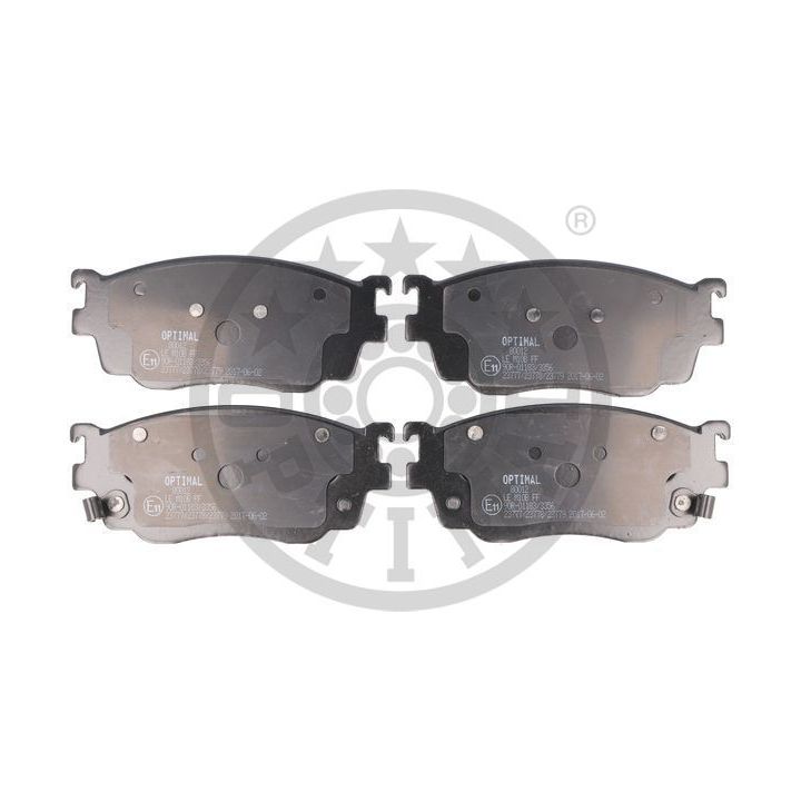 Stabdžių trinkelių rinkinys, diskinis stabdys OPTIMAL BP-80012