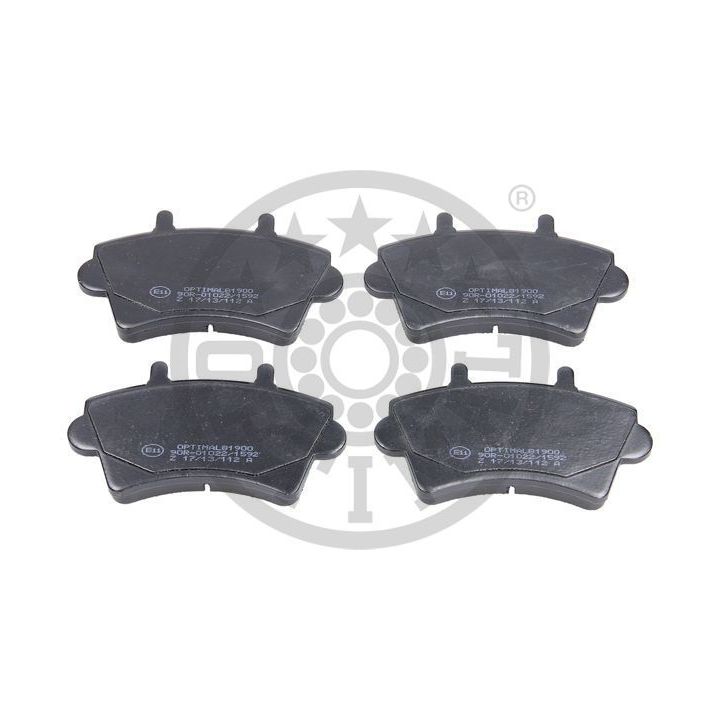 Stabdžių trinkelių rinkinys, diskinis stabdys OPTIMAL BP-81900