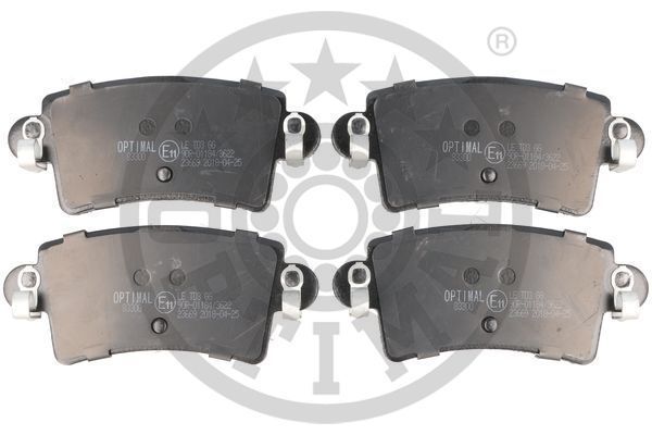 Stabdžių trinkelių rinkinys, diskinis stabdys OPTIMAL BP-83300