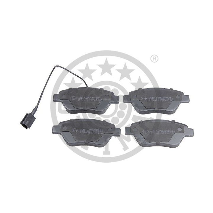 Stabdžių trinkelių rinkinys, diskinis stabdys OPTIMAL BP-85801