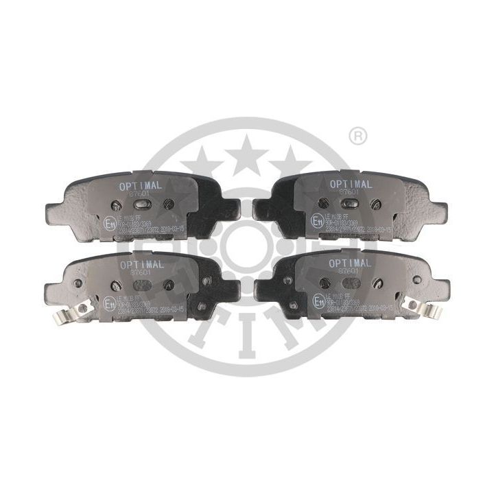 Stabdžių trinkelių rinkinys, diskinis stabdys OPTIMAL BP-87601