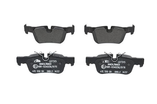 Stabdžių trinkelių rinkinys, diskinis stabdys ATE 13.0470-7315.2