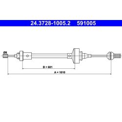 Sankabos trosas ATE 24.3728-1005.2