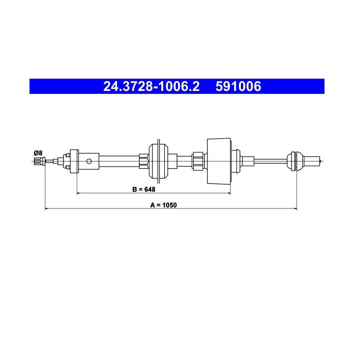 Sankabos trosas ATE 24.3728-1006.2