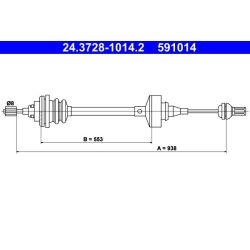 Sankabos trosas ATE 24.3728-1014.2