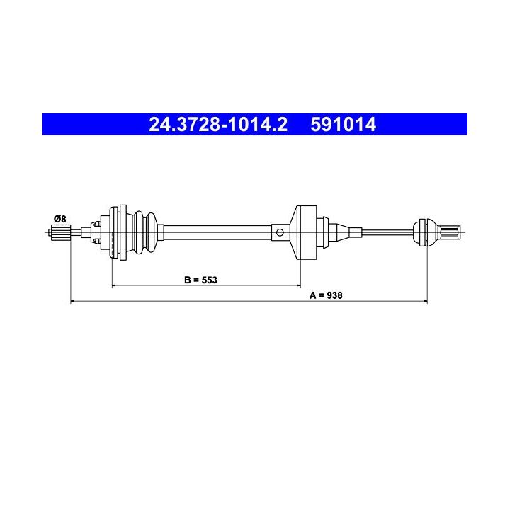 Sankabos trosas ATE 24.3728-1014.2