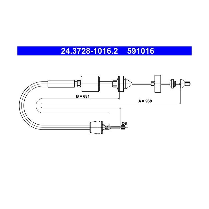 Sankabos trosas ATE 24.3728-1016.2