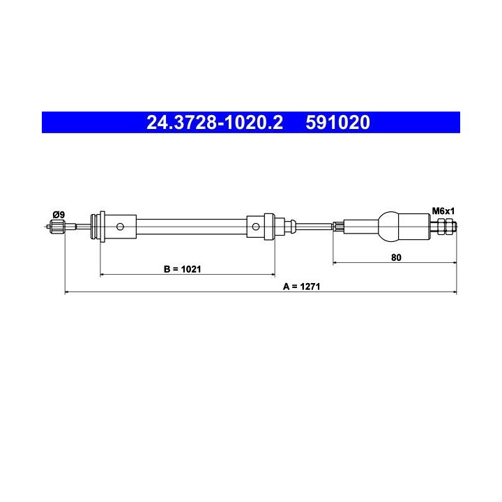 Sankabos trosas ATE 24.3728-1020.2
