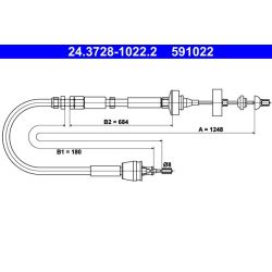 Sankabos trosas ATE 24.3728-1022.2
