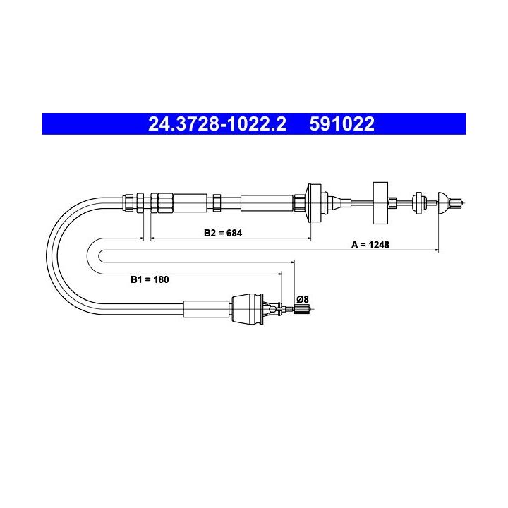 Sankabos trosas ATE 24.3728-1022.2