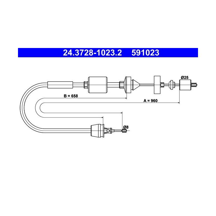 Sankabos trosas ATE 24.3728-1023.2