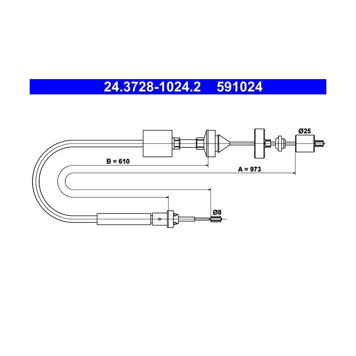 Sankabos trosas ATE 24.3728-1024.2