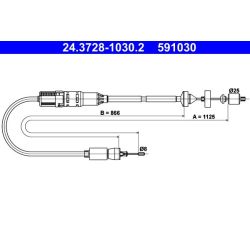 Sankabos trosas ATE 24.3728-1030.2