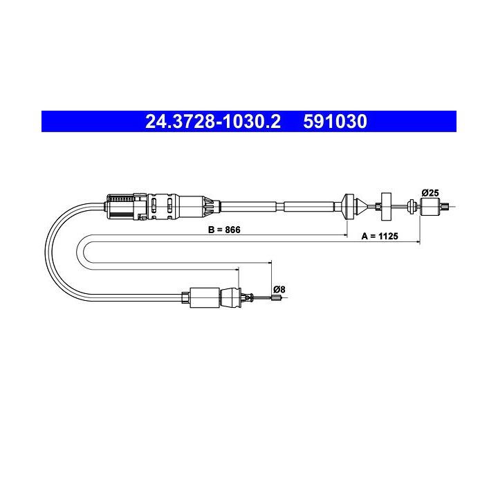 Sankabos trosas ATE 24.3728-1030.2