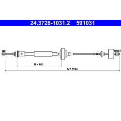 Sankabos trosas ATE 24.3728-1031.2
