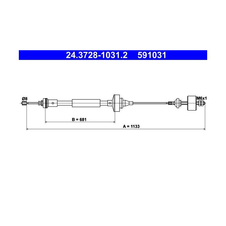 Sankabos trosas ATE 24.3728-1031.2