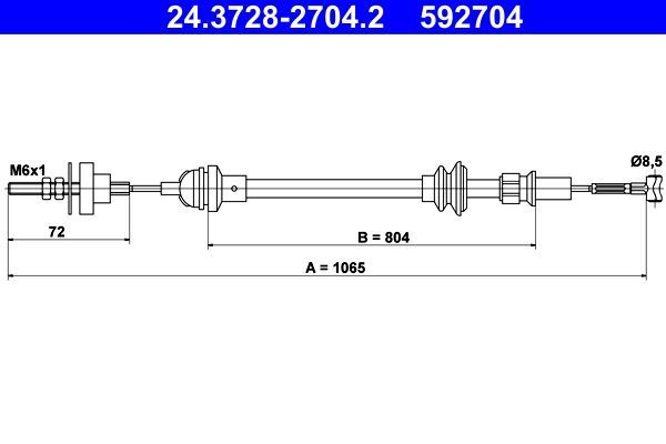 Sankabos trosas ATE 24.3728-2704.2